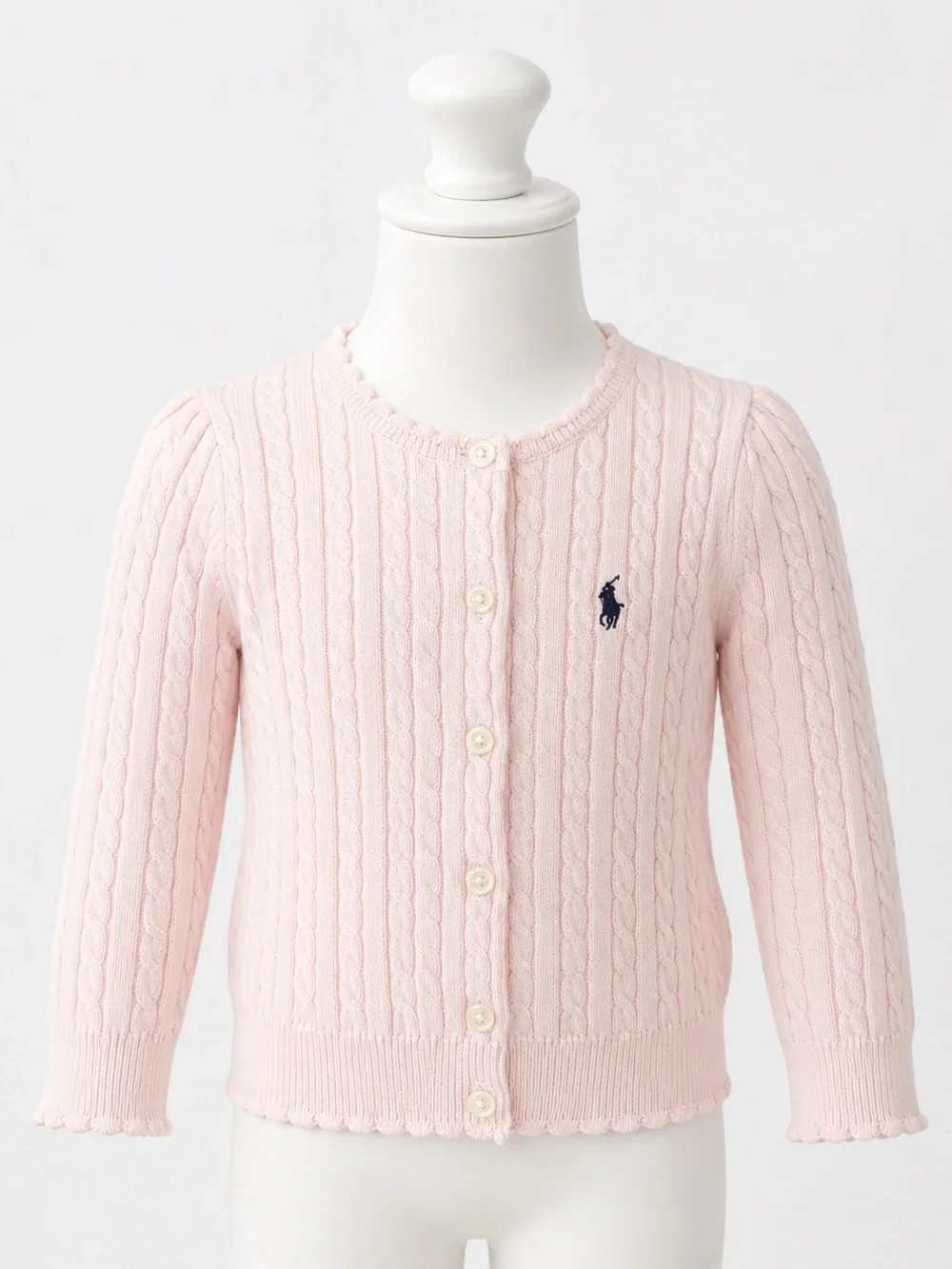 NWT Polo Ralph Lauren Pink Cable Knit Cardigan 2T